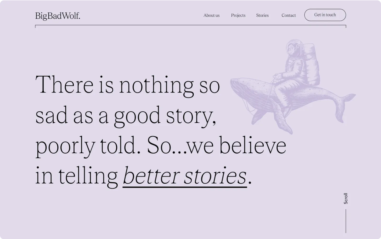 An image of the Big Bad Wolf website